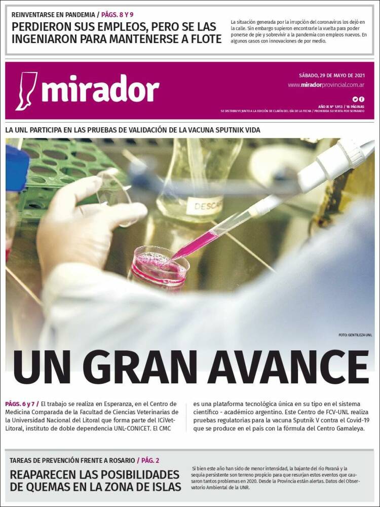 Portada de Mirador Provincial (Argentina)