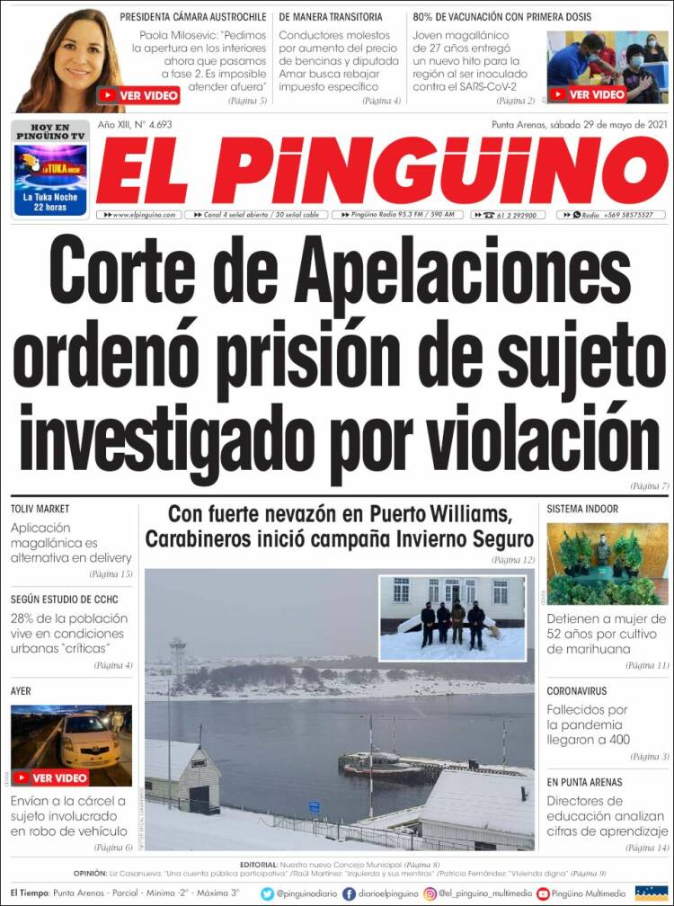 Portada de El Pingüino (Chile)