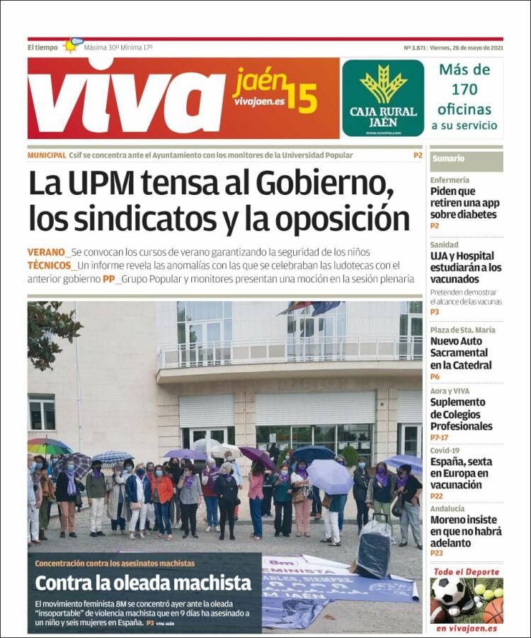 Portada de Viva Jaén (España)