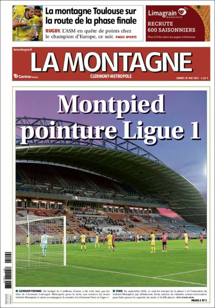 Portada de La Montagne (Francia)