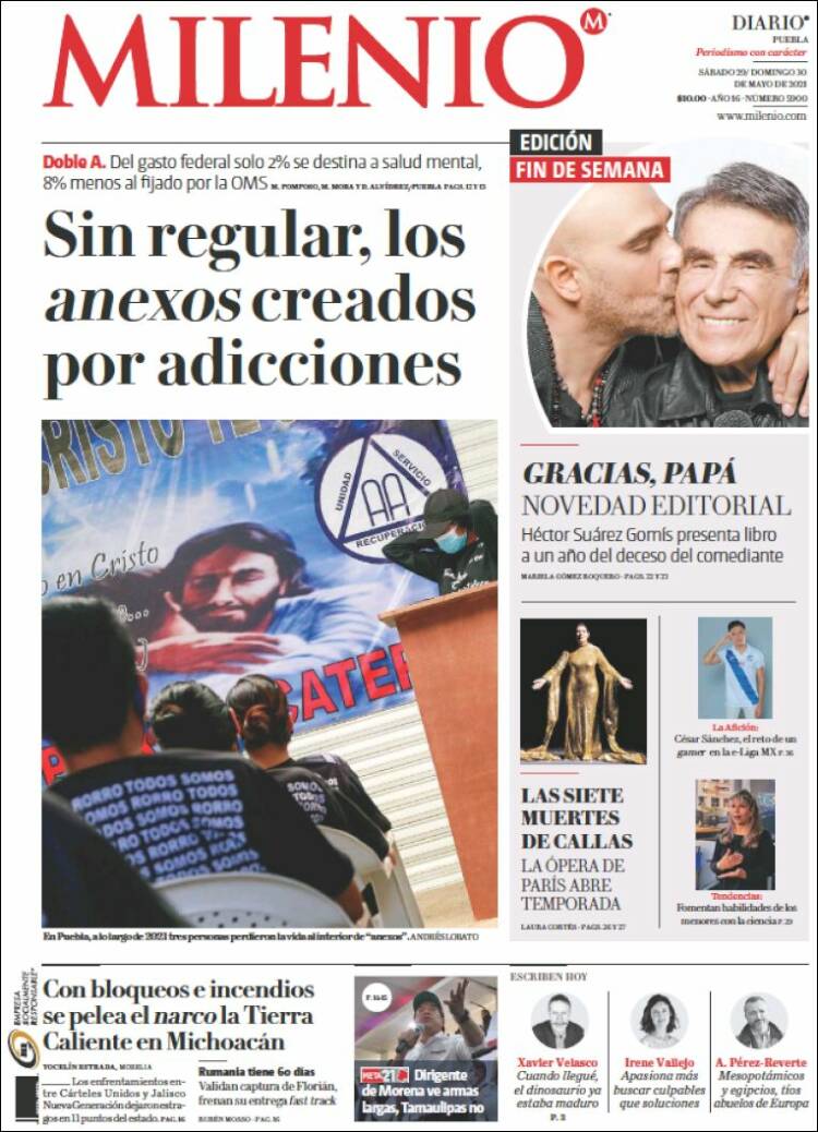 Portada de Milenio de Puebla (México)