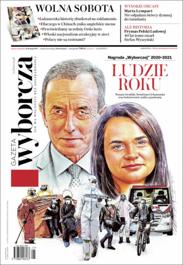 Portada de Gazeta Wyborcza (Polonia)