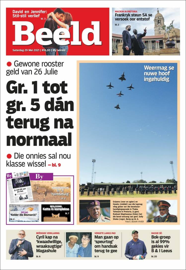 Portada de Beeld (Sud&aacute;frica)
