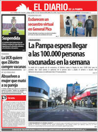 Portada de Diario de La Pampa (Argentina)