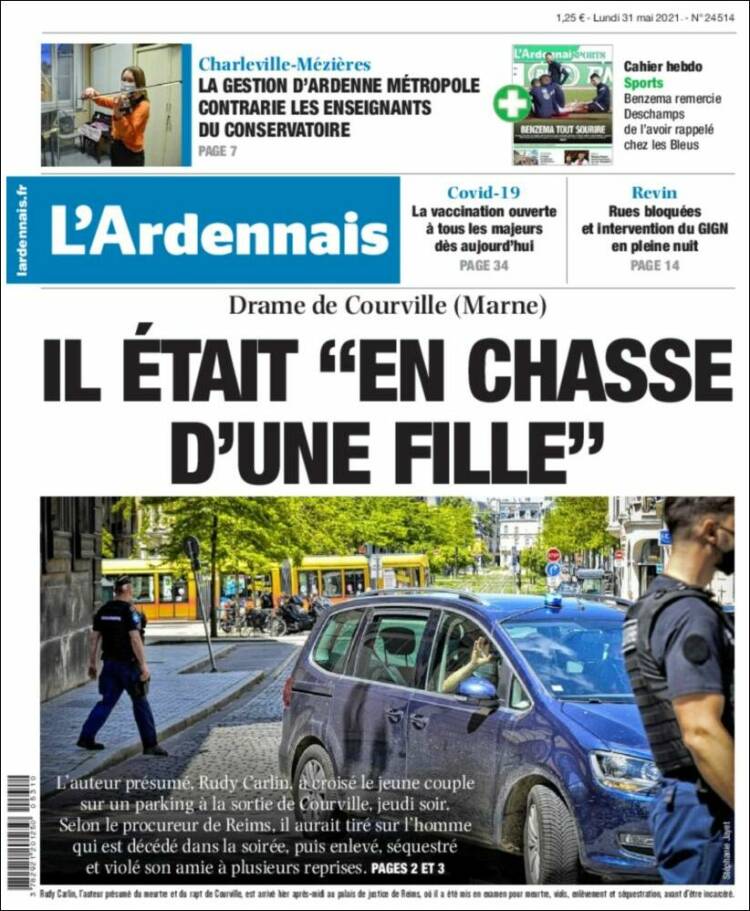 Portada de L'Ardenais (Francia)