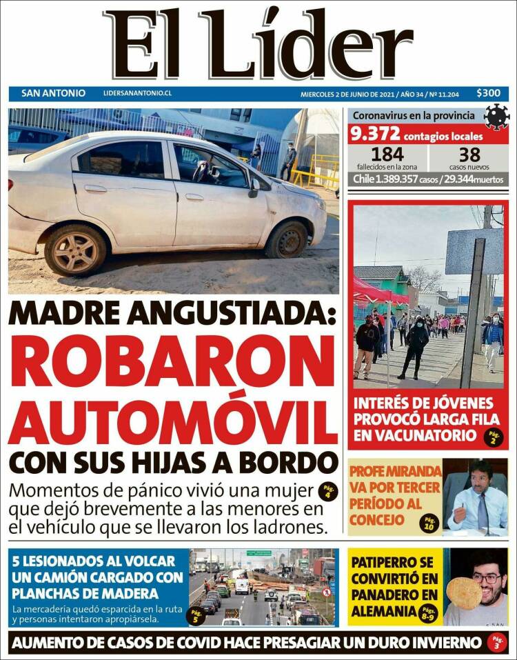 Portada de Lider de San Antonio (Chile)