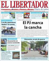 Portada de Diario El Libertador (Argentina)