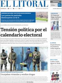 Portada de Diario El Litoral (Argentina)