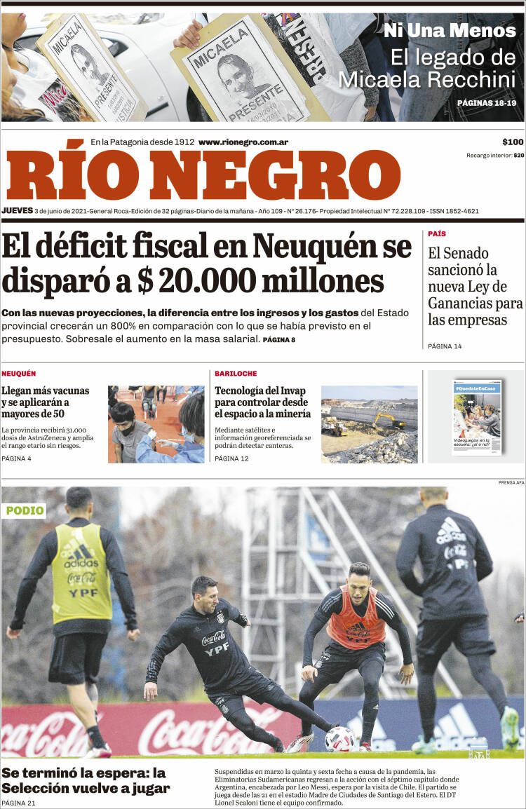 Portada de Rio Negro (Argentina)