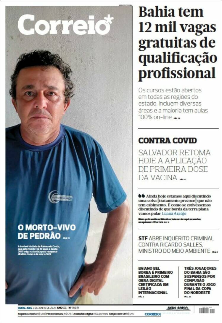 Portada de Correio* (Brasil)