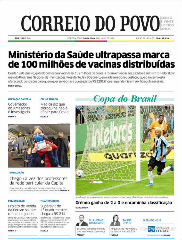 Portada de Correio Do Povo (Brasil)