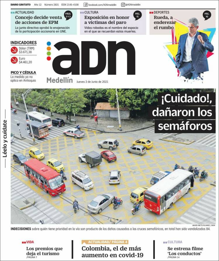 Portada de ADN - Medellín (Colombia)