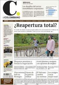 Portada de El Colombiano (Colombia)