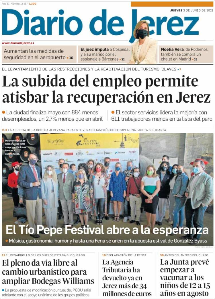 Portada de Diario de Jerez (Espa&ntilde;a)