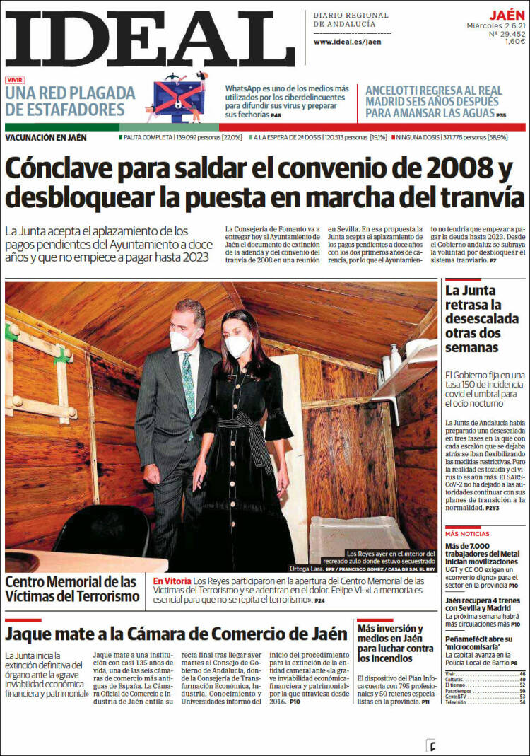 Portada de El Ideal de Jaén (Espa&ntilde;a)