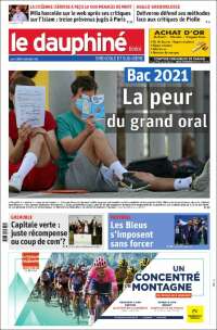 Portada de Le Dauphiné Libéré (Francia)