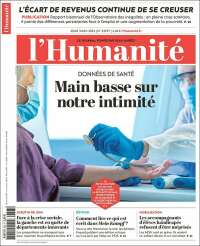 Portada de l'Humanite (Francia)