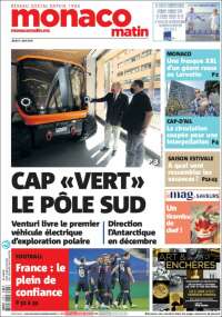 Portada de Nice-Matin (Francia)