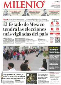 Portada de Milenio - Estado de México (México)