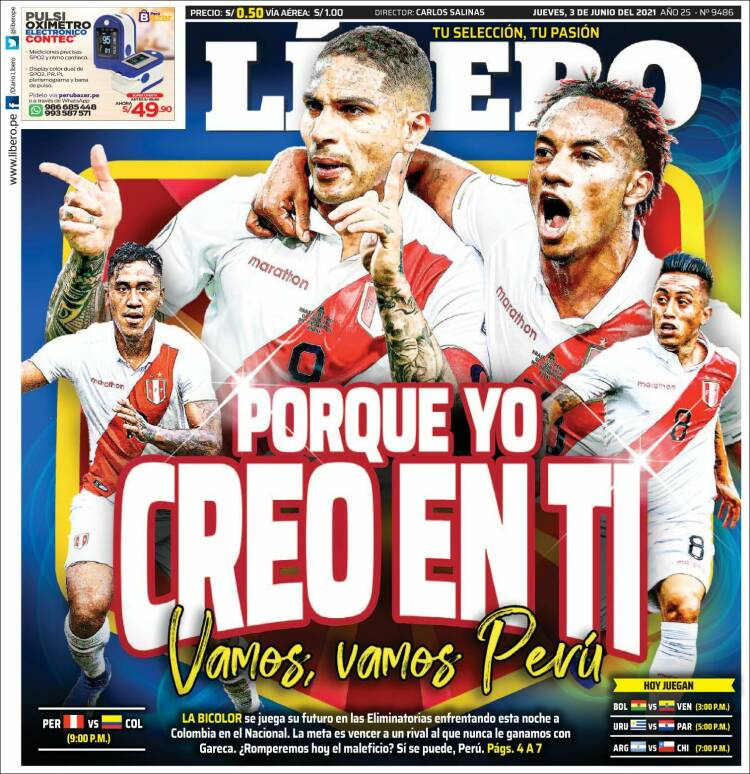 Portada de Líbero (Perú)