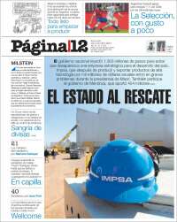 Portada de Página/12 (Argentina)