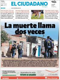 Portada de Diario El Ciudadano (Argentina)