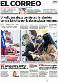 Portada de El Correo (España)