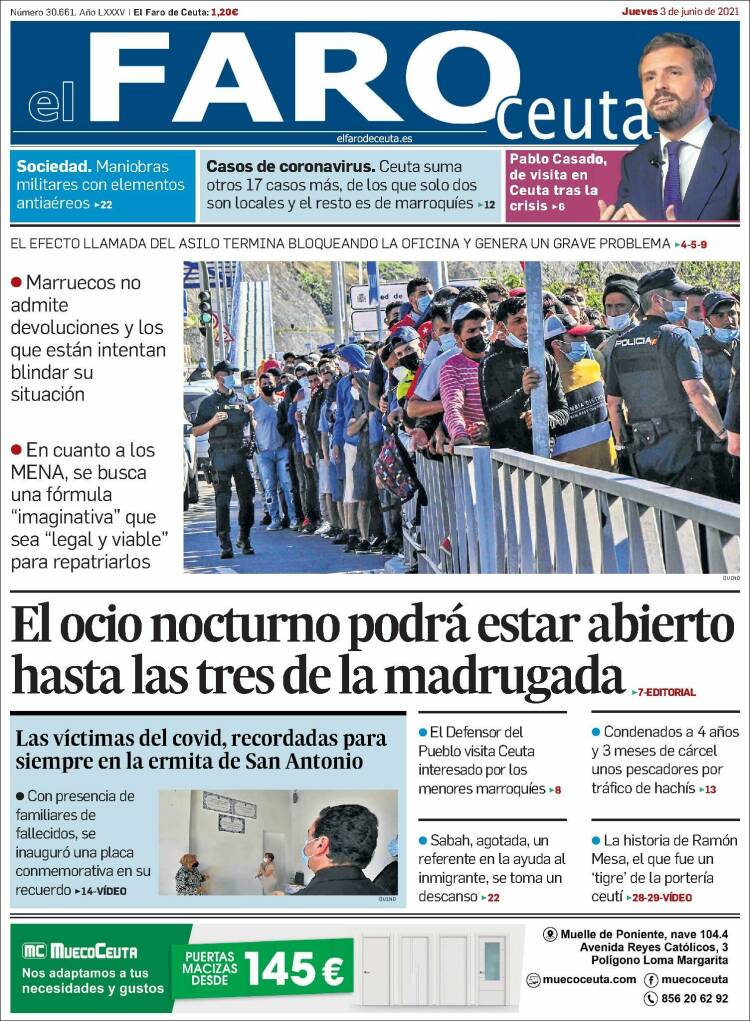 Portada de El Faro de Ceuta (Spain)