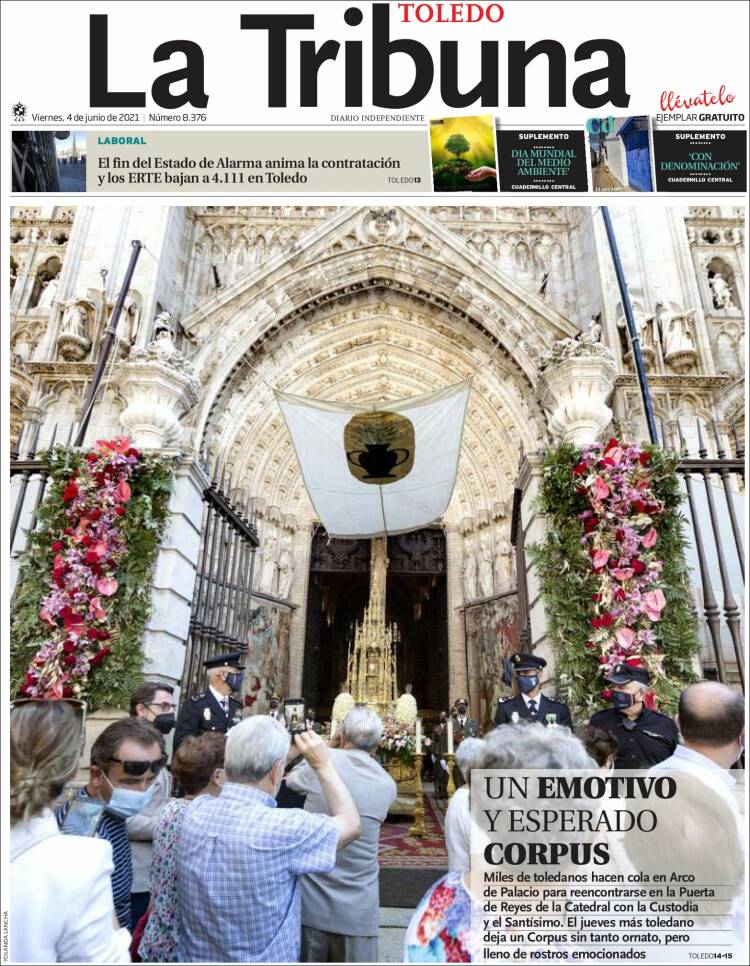 Portada de La Tribuna de Toledo (España)