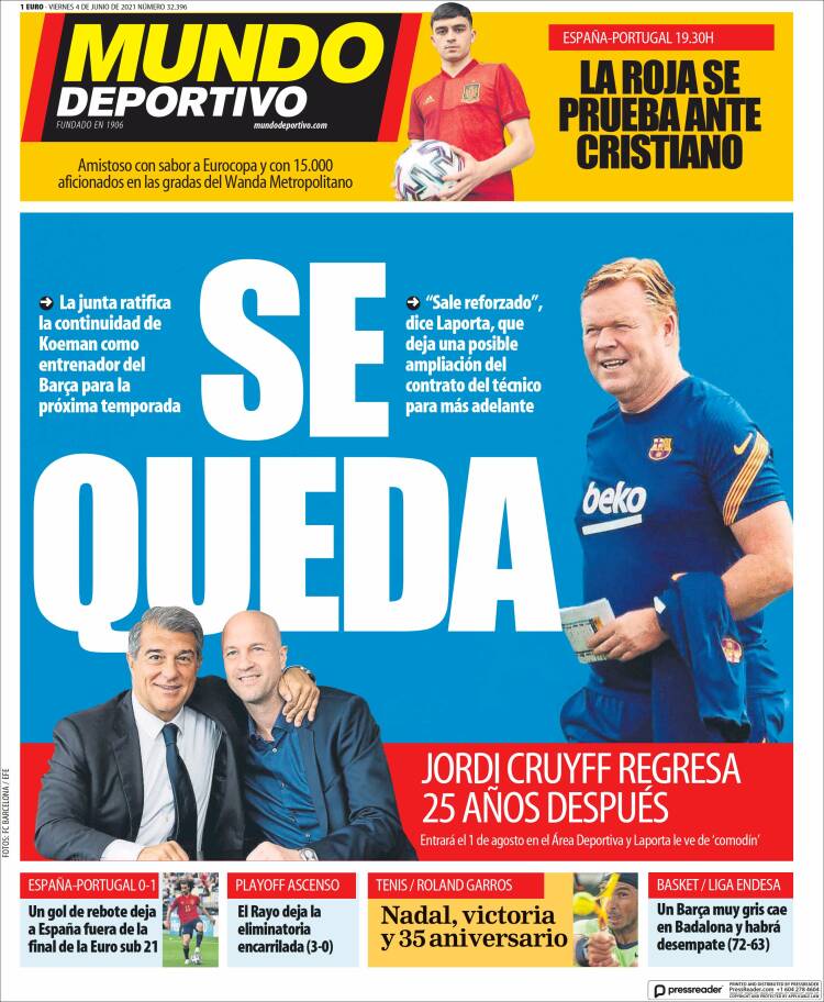 Portada de El Mundo Deportivo (España)