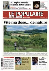 Portada de Le Populaire du Centre (Francia)