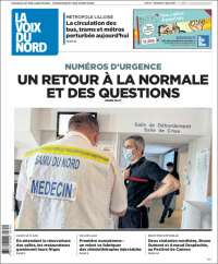 Portada de La Voix du Nord (Francia)