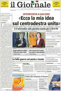 Portada de il Giornale (Italia)