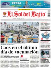 Portada de El Sol del Bajio (México)