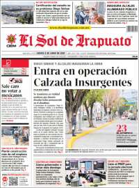 Portada de El Sol de Irapuato (México)