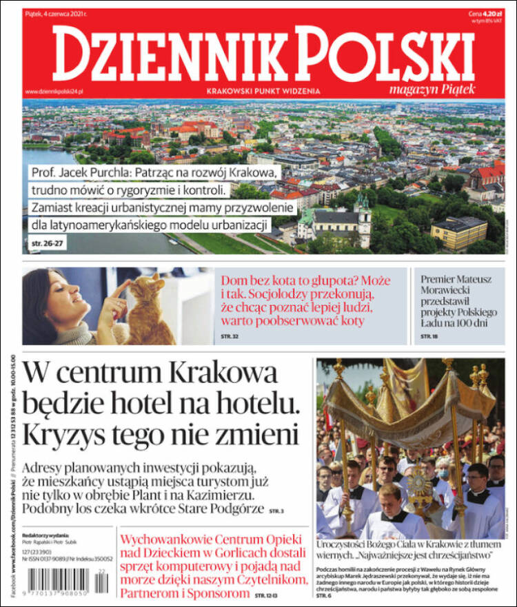 Portada de Dziennik (Pologne)