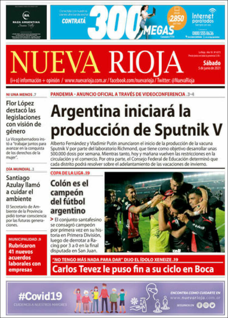 Portada de Nueva Rioja (Argentina)