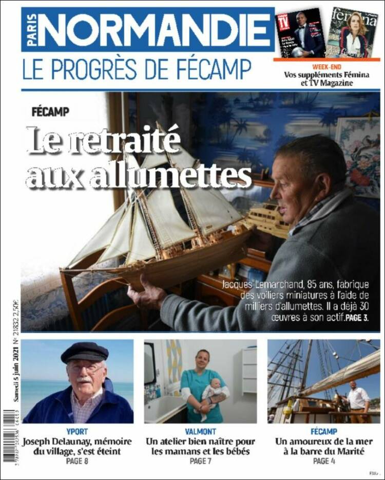 Portada de Progres de Fecamp (Francia)