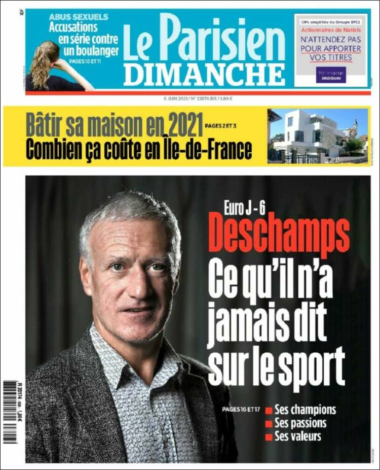 Portada de Le Parisien (Francia)