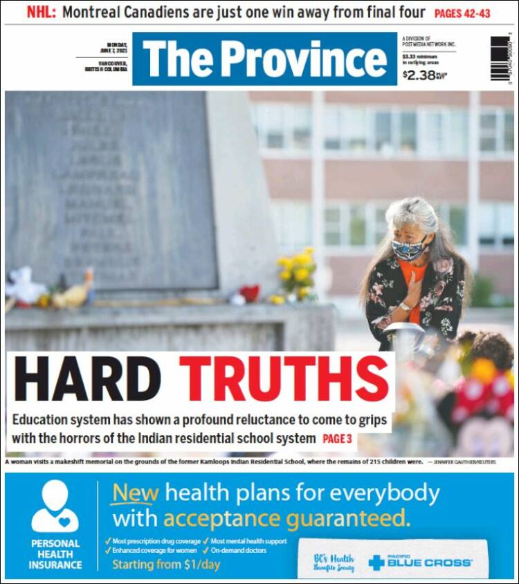 Portada de The Province (Canada)