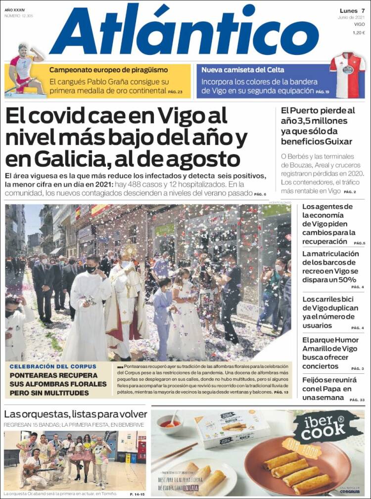 Portada de Atlántico Diario (España)