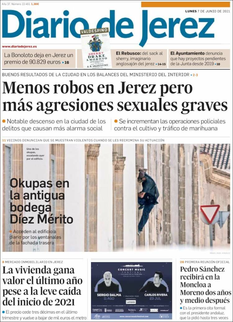 Portada de Diario de Jerez (España)