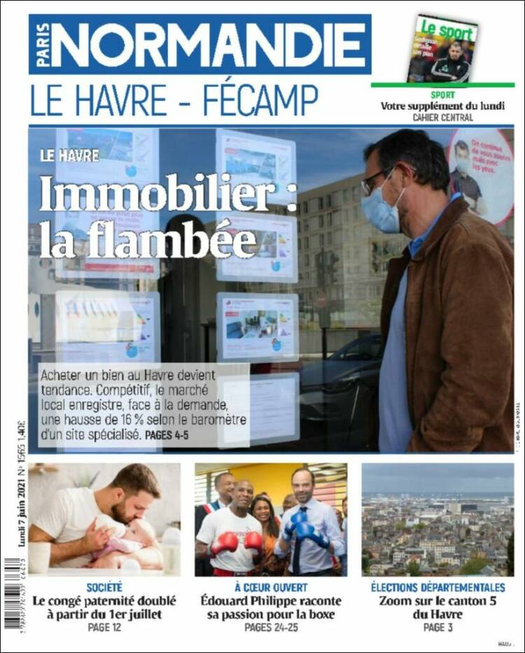 Portada de Le Havre Libre (Francia)