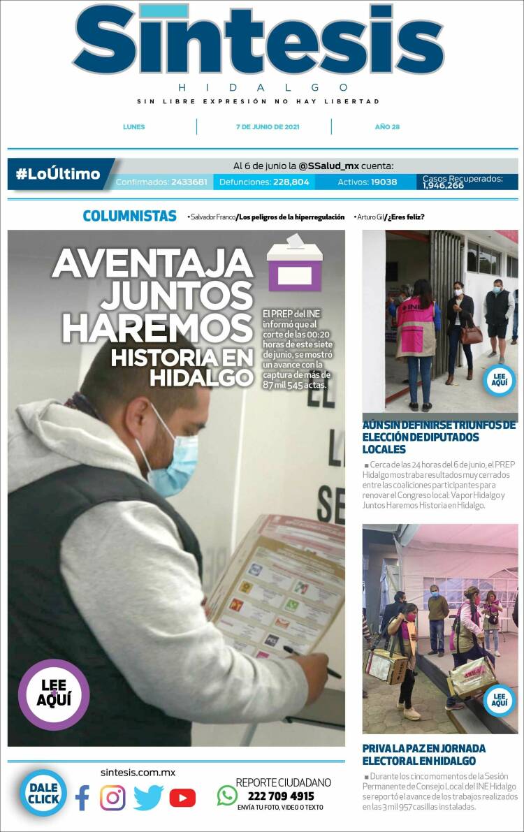 Portada de Sistesis - Hidalgo (M&eacute;xico)