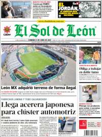 Portada de El Sol de León (M&eacute;xico)