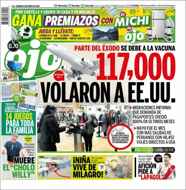 Portada de Ojo (Perú)