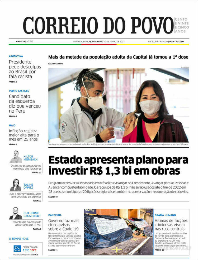 Portada de Correio Do Povo (Brasil)