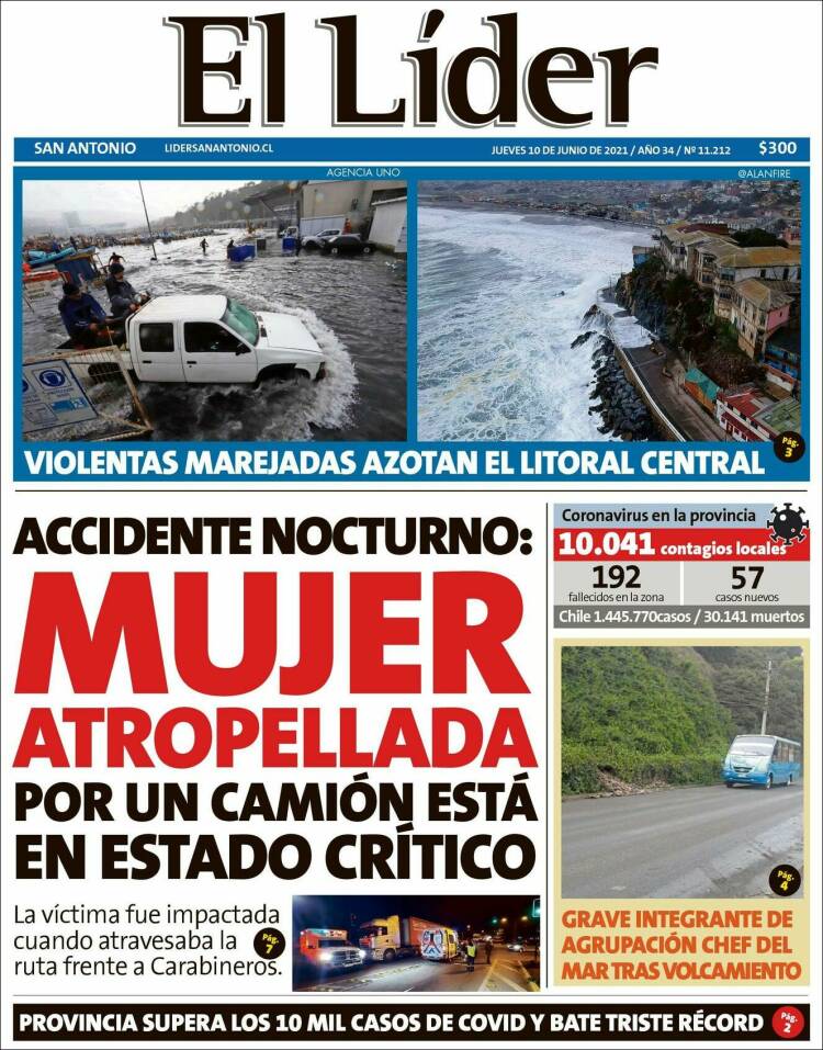 Portada de Lider de San Antonio (Chile)