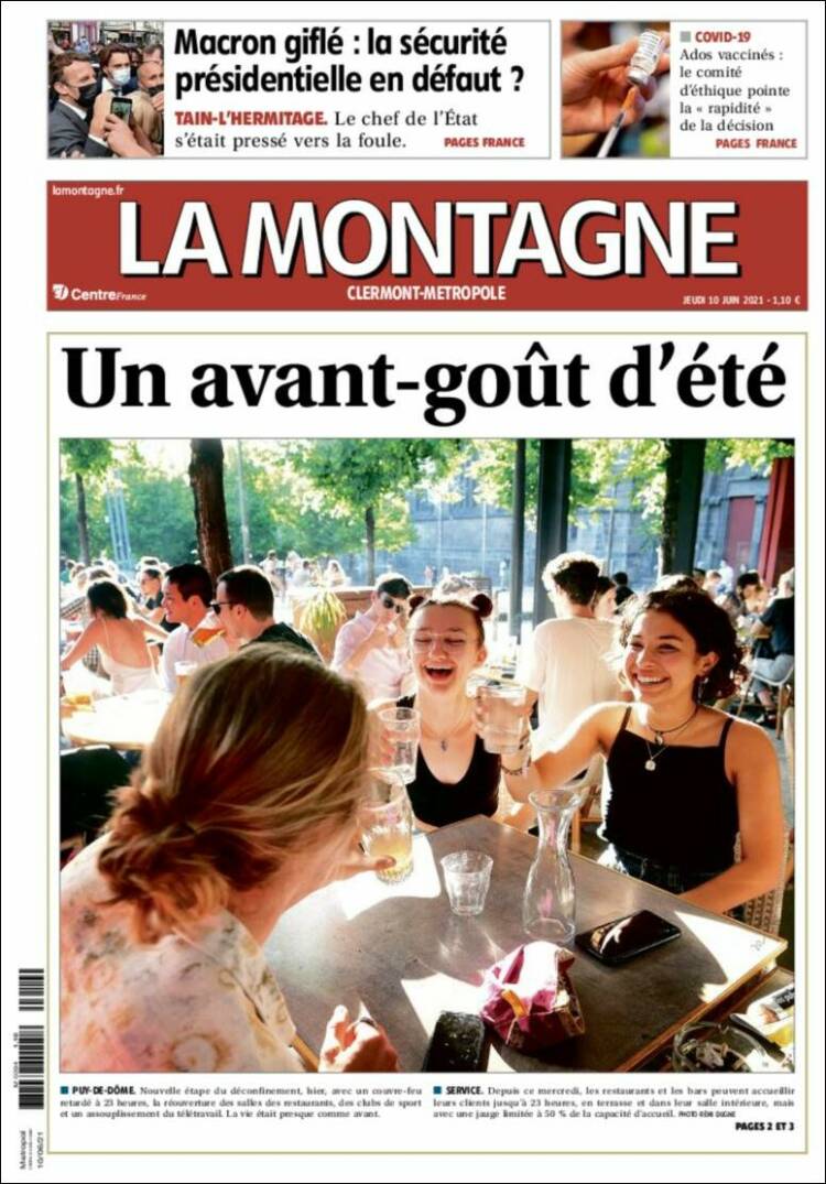 Portada de La Montagne (Francia)