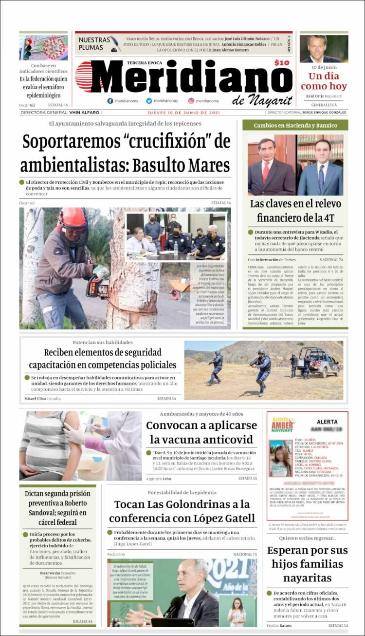 Portada de Meridiano (México)